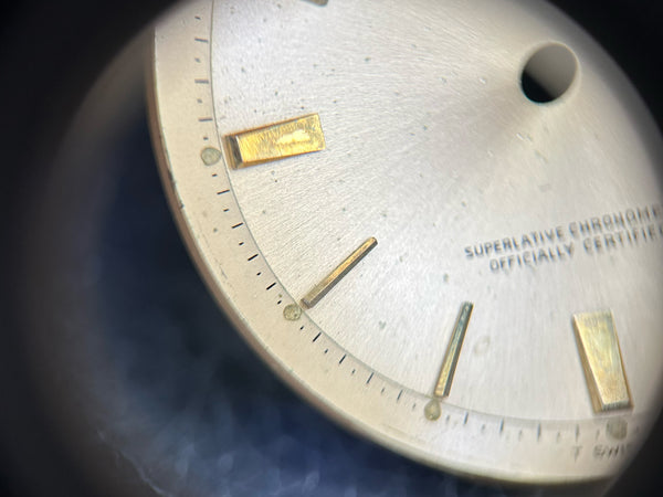 Load image into Gallery viewer, Rolex Day-Date Champagne Fat 6-9 Dial for model 1803 - 1807 FCD30103
