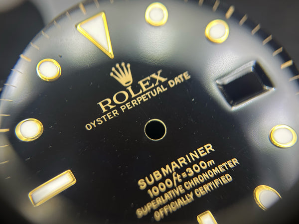 Load image into Gallery viewer, Rolex Submariner Black T<25 dial for model 16803 - 16808 - 16613 FCD30117
