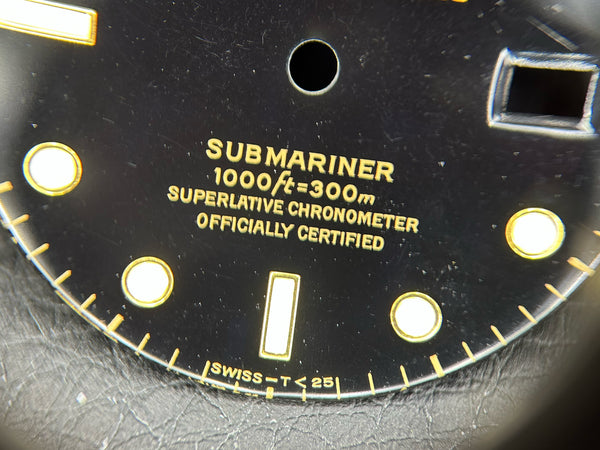 Load image into Gallery viewer, Rolex Submariner Black T<25 dial for model 16803 - 16808 - 16613 FCD30121
