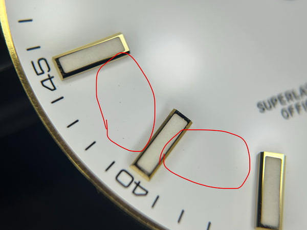 Load image into Gallery viewer, Rolex Datejust 41 White Stick Dial for 126333 FCD30142
