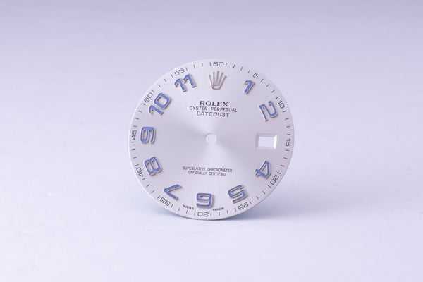 Load image into Gallery viewer, Rolex Datejust Silver Blue Arabic Datejust II dial 116334 FCD30145

