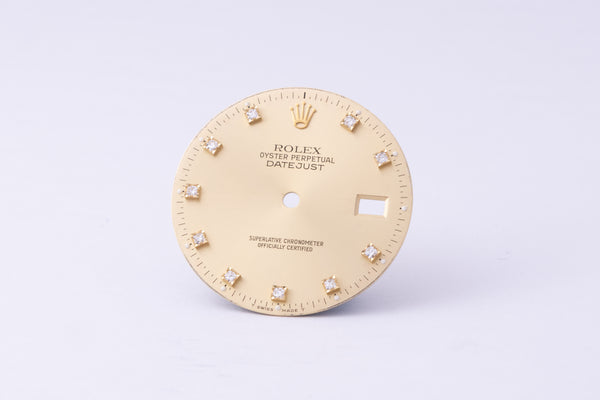 Load image into Gallery viewer, Rolex Datejust Champagne Diamond dial for model 16013 - 16233 FCD30184

