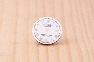 Rolex ladies Skinny White Roman Dial for model 69174 - 79174 FCD30243