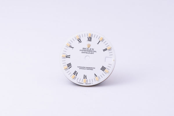 Load image into Gallery viewer, Rolex Midsize White Peg dial for model 68273 FCD30244
