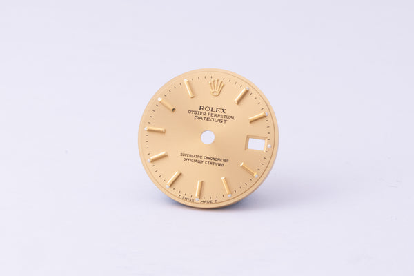 Load image into Gallery viewer, Rolex Ladies Datejust Champagne Stick Dial for model 69173 - 69178 FCD30248
