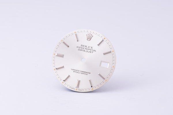 Load image into Gallery viewer, Rolex Datejust Silver Stick dial for model 16014 - 16030 FCD30258
