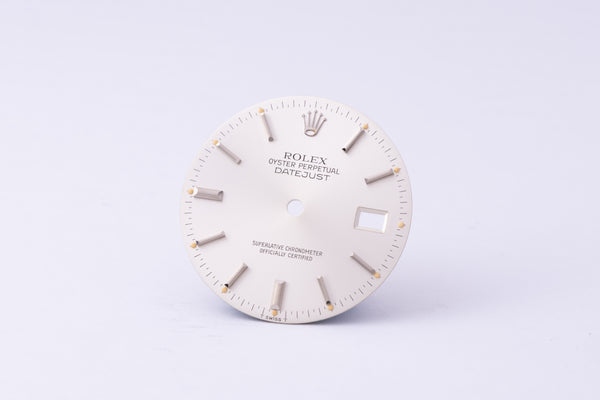 Load image into Gallery viewer, Rolex Datejust Silver Stick dial for model 16014 - 16030 FCD30259

