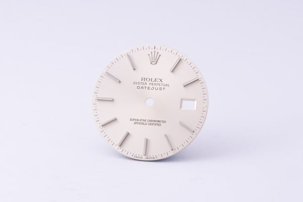 Load image into Gallery viewer, Rolex Datejust Silver Stick dial for model 16014 - 16030 FCD30260
