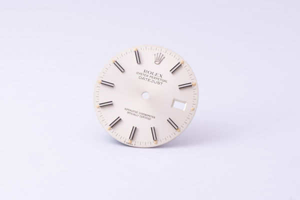 Load image into Gallery viewer, Rolex Datejust Silver Stick dial for model 16014 - 16030 FCD30265
