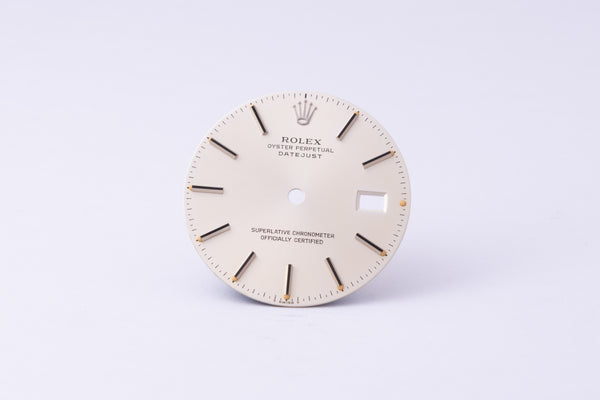 Load image into Gallery viewer, Rolex Datejust Silver Stick dial for model 16014 - 16030 FCD30267
