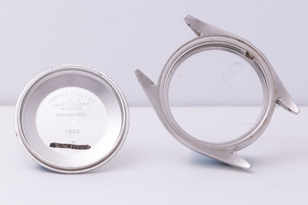 Load image into Gallery viewer, Rolex 1500 Date Case Bezel &amp; Caseback 2.4M Serial FCD30341
