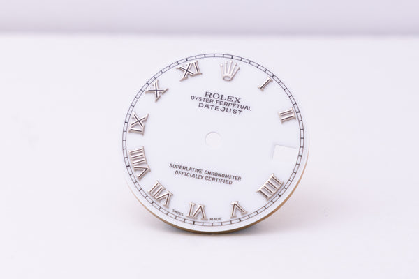 Load image into Gallery viewer, Rolex White Roman Midsize Dial for model 68274 FCD30343
