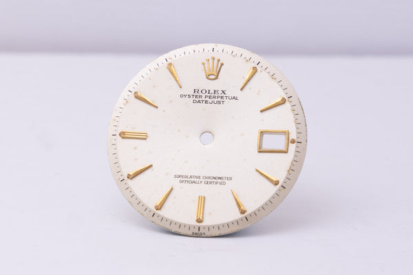 Load image into Gallery viewer, Rolex Datejust spotted / discolored dial for model 1601 FCD30374
