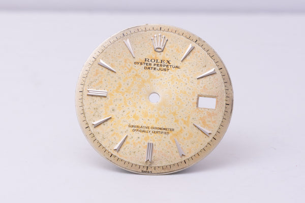 Load image into Gallery viewer, Rolex Datejust spotted / discolored dial for model 1601 FCD30376

