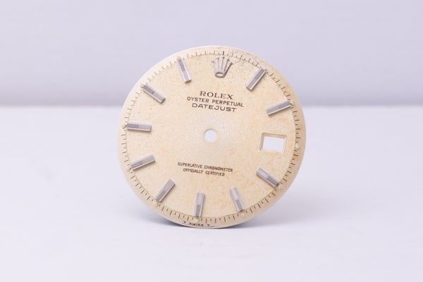 Load image into Gallery viewer, Rolex Datejust spotted / discolored dial for model 1601 FCD30379
