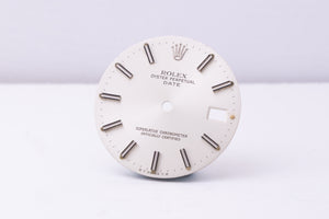 Rolex Date Silver Index Dial for model 1500 FCD30396