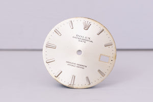 Rolex Date Faded Silver Fat 6-9 Index Dial for model 1500 FCD30400
