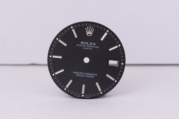 Load image into Gallery viewer, Rolex Black Stick marker Dial for model 15200 FCD30420
