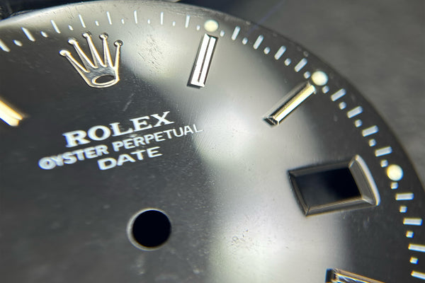 Load image into Gallery viewer, Rolex Black Stick marker Dial for model 15200 FCD30420
