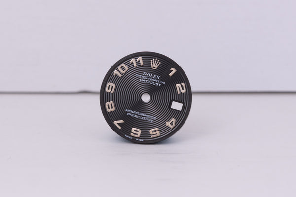 Load image into Gallery viewer, Rolex Ladies Black Concentric Arabic Dial for model 179174 FCD30426
