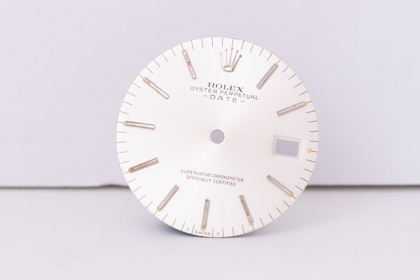 Load image into Gallery viewer, Rolex Date Silver stick dial for model 1500 - 1501 FCD30451

