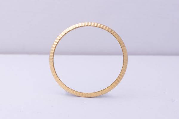 Load image into Gallery viewer, Rolex 18k Yellow Gold Fluted Bezel for 16013 4.0 grams FCD30459
