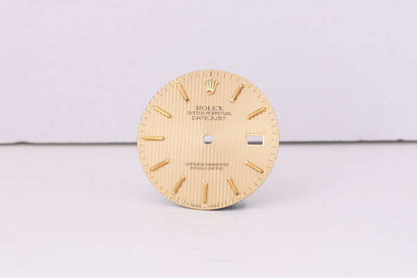 Load image into Gallery viewer, Rolex Datejust Champagne Tapestry Stick dial for model 16013 - 16233 FCD30488
