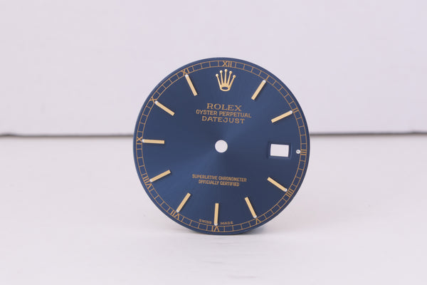 Load image into Gallery viewer, Rolex Mens Datejust Blue Stick Dial for 16013 - 16233 FCD30496
