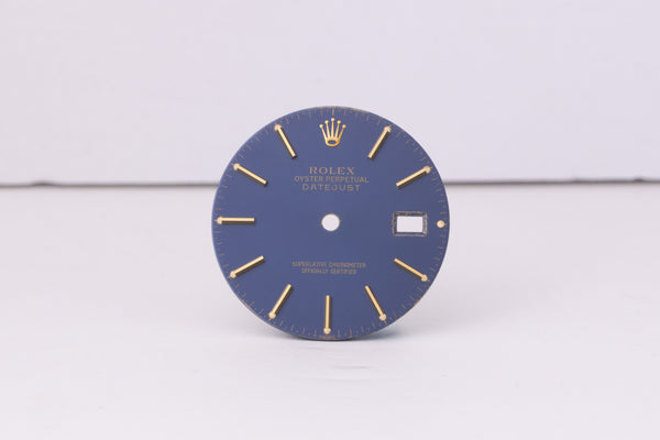 Load image into Gallery viewer, Rolex Mens Datejust Purplish Blue Stick Dial for 16013 FCD30499
