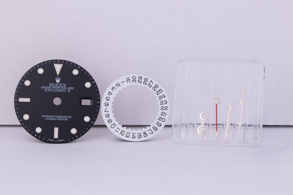 Load image into Gallery viewer, Rolex Explorer II Black Swiss Made Dial Hands and Date Disk FCD30511
