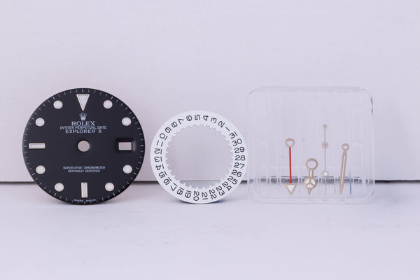 Load image into Gallery viewer, Rolex Explorer II Black Swiss Made Dial Hands and Date Disk FCD30512
