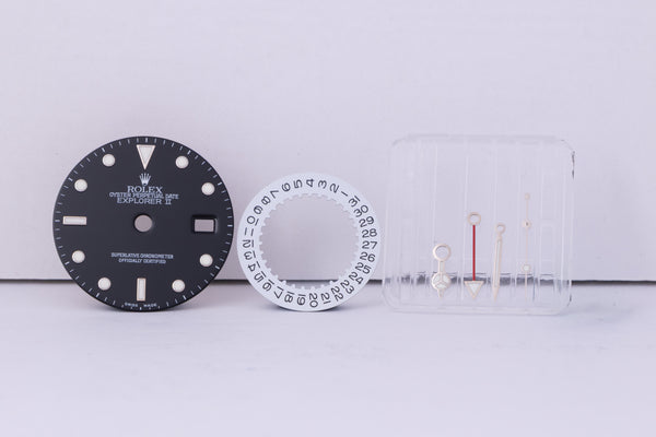 Load image into Gallery viewer, Rolex Explorer II Black Swiss Made Dial Hands and Date Disk FCD30514
