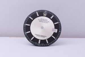 Rolex Mens Silver and Black Tuxedo / Bullseye dial for 116234 FCD30537
