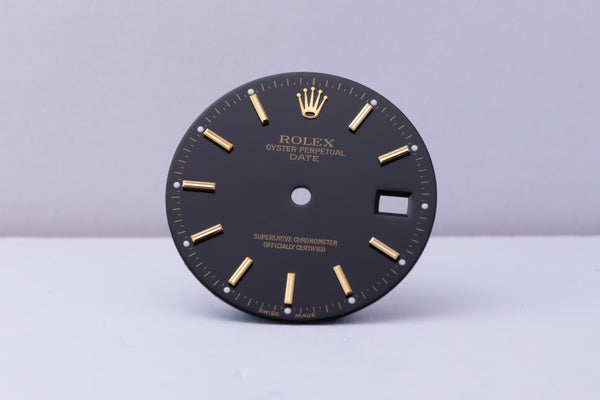 Load image into Gallery viewer, Rolex Black Stick Date dial for model 15013 - 15233 FCD30540
