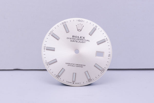 Load image into Gallery viewer, Rolex Datejust 41 Silver Stick Dial for 126334 - 126300 FCD30556
