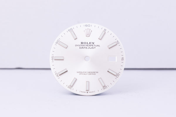 Load image into Gallery viewer, Rolex Datejust 41 Silver Stick Dial for 126334 - 126300 FCD30557
