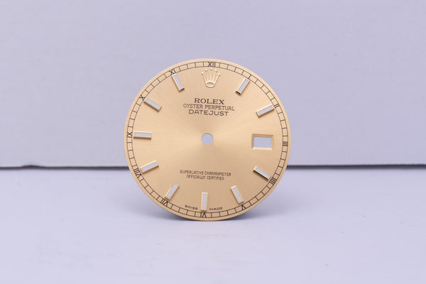 Load image into Gallery viewer, Rolex Datejust champagne Lumi Index dial for model 116233 FCD30580

