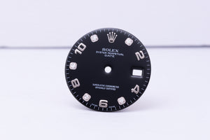 Rolex Date black diamond dial for model 15200 - 115200 FCD30582