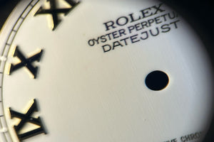 Rolex Datejust White  Roman Dial for Model 16013 - 16233 FCD30595
