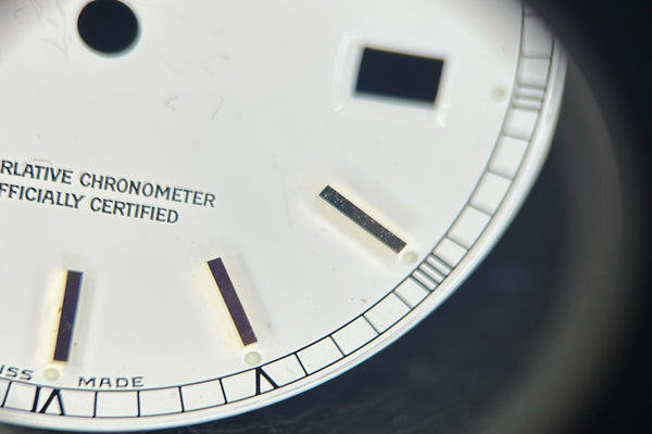 Load image into Gallery viewer, Rolex Day-Date White Stick Dial for model 18038 - 18238 FCD30608
