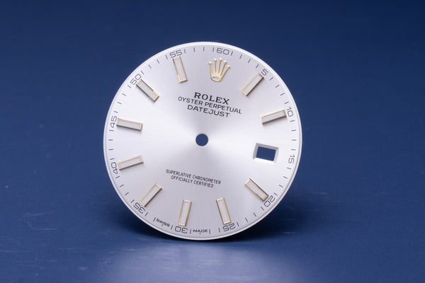 Load image into Gallery viewer, Rolex Datejust 41 Silver Index Dial for 126333 FCD30681
