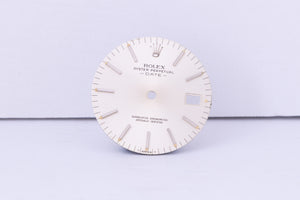 Rolex Date silver stick dial for model 1500 FCD30702