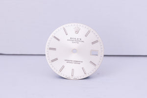 Rolex Date silver stick dial for model 15000 - 15200 FCD30705