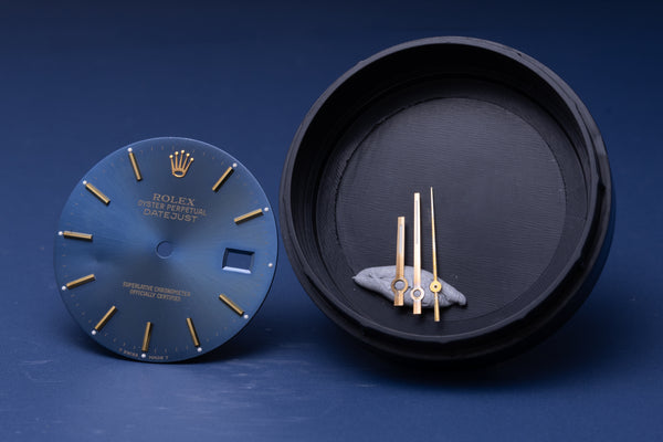 Load image into Gallery viewer, Rolex Datejust Blue Stick Dial for 16013 W Hands FCD30715
