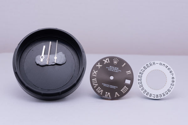 Load image into Gallery viewer, Rolex Midsize Dark Grey Dial with hands + Disc for 278240 278274 FCD30778
