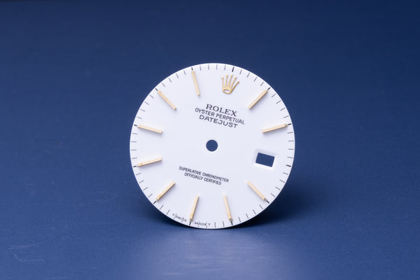 Load image into Gallery viewer, Rolex Datejust White Stick Dial for 16013 - 16233 FCD30918
