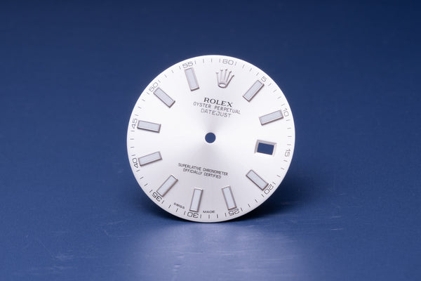 Load image into Gallery viewer, Rolex Datejust II Silver Stick Dial for 116300 -116334 FCD30924
