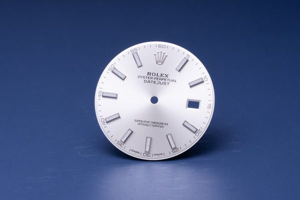 Load image into Gallery viewer, Rolex Datejust 41 Silver Stick Dial for 126334 - 126300 FCD30929
