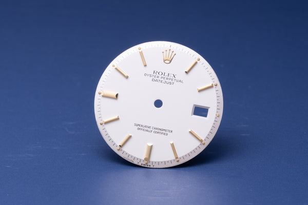Load image into Gallery viewer, Rolex Datejust Silver Stick dial for model 1601 FCD30933
