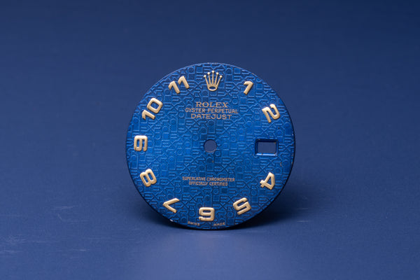 Load image into Gallery viewer, Rolex Datejust Blue Jubilee Arabic Dial for Model 16013 - 16233 FCD30934
